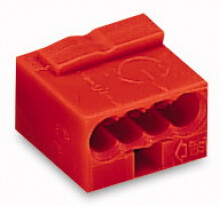 WAGO - 4 x 0,6-0,8 mm² Rood (100 stuks)