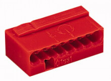 WAGO - MICROKLEM /BORNE MICRO 8 AANSL / COND ROOD /ROUGE (50)