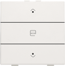 Niko Home Control, enkelvoudige motorsturingsbediening met led, white