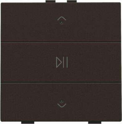 Niko Home Control enkelvoudige audiobediening LED, dark brown