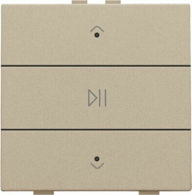Niko Home Control enkelvoudige audiobediening LED, champagne coated