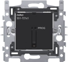 Niko, Geconnecteerde enkelvoudige schakelaar Zigbee, sokkel 60 x 71 mm, klauwbevestiging