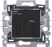 Niko, Geconnecteerde motorbediening, 2 x 3 A, 60 x 71 mm, klauwbevestiging
