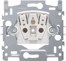 Niko, stopcontact zonder aarding, inbouwdiepte 21 mm, 16 A/250 Vac, insteekklemmen