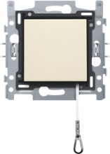 Niko, Trekschakelaar wissel, sokkel, insteekklemmen en afwerkingsset Original Cream