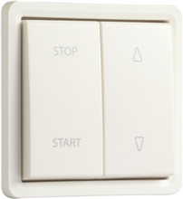 Spuitwaterdichte (hydro) opbouwrolluikschakelaar 10 AX/250 Vac, mechanisch vergrendeld en elektrisch gescheiden, exclusief opbouwdoos, met insteekklemmen, white Spuitwaterdichte (hydro) opbouwrolluikschakelaar 10 AX/250 Vac, mechanisch vergrendeld en elektrisch gescheiden, exclusief opbouwdoos, met insteekklemmen, white