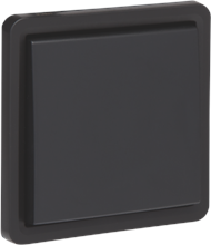 Spuitwaterdichte (hydro), niet-verlichtbare drukknop 10 A/250 Vac met 4 aansluitklemmen en een N.O.- of N.G.-contact, exclusief opbouwdoos, met insteekklemmen, black