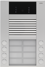 Buitenpost opbouw 20 mm met 8 bellen in twee rijen en kleurencamera Buitenpost opbouw 20 mm met 8 bellen in twee rijen en kleurencamera