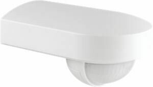Bewegingsmelder, 230 V, 16 m, 180°, IP54, met oriënteerbare lens, voor opbouw, wit