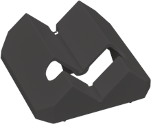 Niko, Hoekmontagebeugel, black