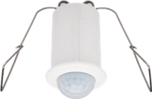 Aanwezigheidsmelder, 230 V, 9,5 m, IP65, mini, voor inbouw, wit