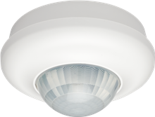 Aanwezigheidsmelder PIR 360°, 230 V, 2 kanalen, 24 m, master, voor opbouw (white)