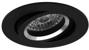 Inbouwspot Minor Rond Kantelbaar zwart - Incl. GU10 Fitting