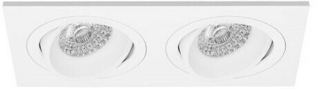 Inbouwspot Tania 2V Kantelbaar Wit - Incl. GU10 Fitting