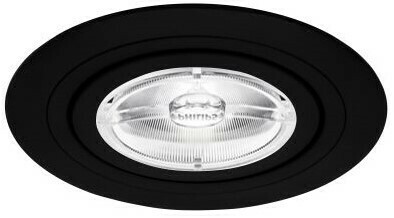 Inbouwspot Rhea AR111 Rond Kantelbaar Zwart - Incl. G53 Fitting