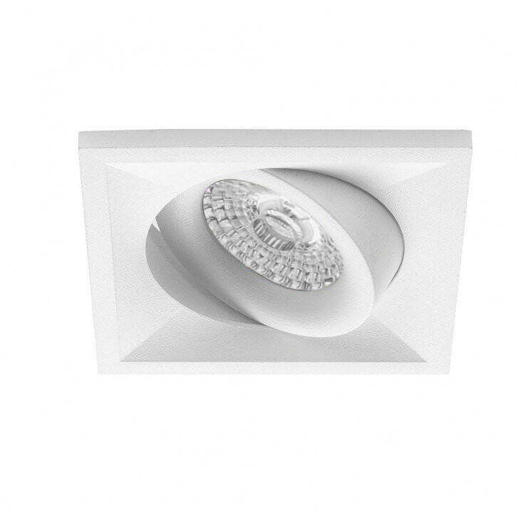 Inbouwspot Cordelia Vierkant Kantelbaar Wit - Incl. GU10 Fitting
