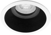 Inbouwspot Ophelia Rond Kantelbaar Wit/Zwart - Incl. GU10 Fitting
