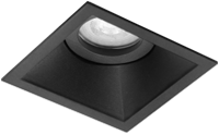 Inbouwspot Ophelia Vierkant Kantelbaar Zwart - Incl. GU10 Fitting