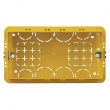 Bticino - INBOUWDOOS 4 MODULES VIERK. -GEEL- 130 X 71 X 52MM