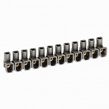 Legrand - Klemmenstrook Hypo cap. 6 mm² - 24 A - zwart