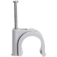 Legrand - Hechtklem Fixfor ronde kabel diam. 4mm -grijs- spijker 20mm