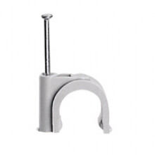 Legrand - Hechtklem Fixfor ronde kabel diam. 9mm -grijs- spijker 25mm