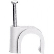 Legrand - Hechtklem Fixfor ronde kabel diam. 12mm -wit- spijker 30mm
