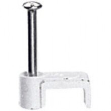 Legrand - Hechtklem Fixfor platte kabel 2 x 2,5mm² -wit- spijker 25mm