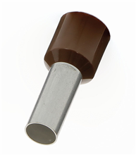 Aderhulzen enkel bruin  10MM2 (100)