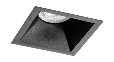 Reflector Saros Vierkant Ring Zwart (geen opbouwspot)