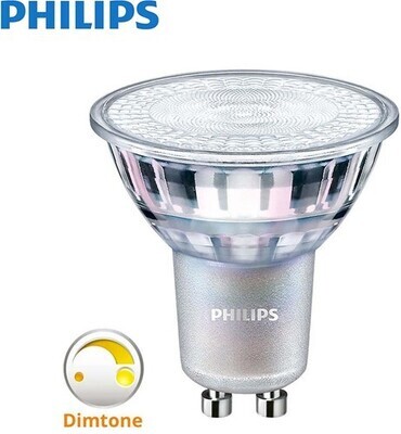 Philips LEDspot MV Value GU10 4.9W 927 36D MASTER - Dimtone dimbaar - Extra Warmwit - Beste Kleurweergave - Vervangt 50W
