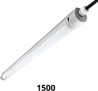LED TL Waterdicht Armatuur Venus IP65 150cm 50W 4000K 6300lm 3x1,5mm Doorvoerbedrading (2x58W)
