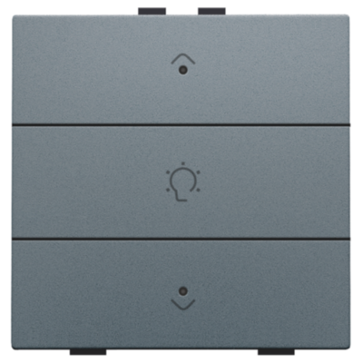 Enkelvoudige dimbediening voor Niko Home Control met leds, blue grey coated