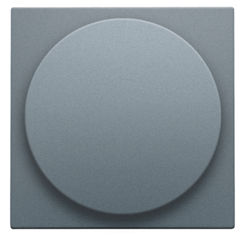 Afwerkingsset voor draaiknopdimmer of extensie, incl. draaiknop, blue grey coated