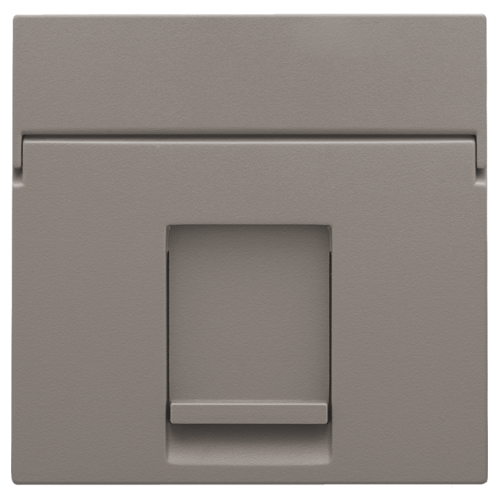 Centraalplaat data 1x RJ, greige (104-65100)