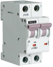 TECO - Automaat TC 2P 32A 4,5kA Curve C