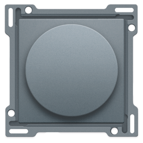 Afwerkingsset voor draaiknopdimmer of snelheidsregelaar, incl. draaiknop, blue grey coated