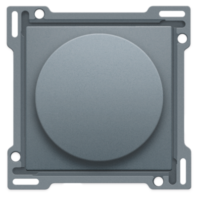 Afwerkingsset voor draaiknopdimmer of snelheidsregelaar, incl. draaiknop, blue grey coated