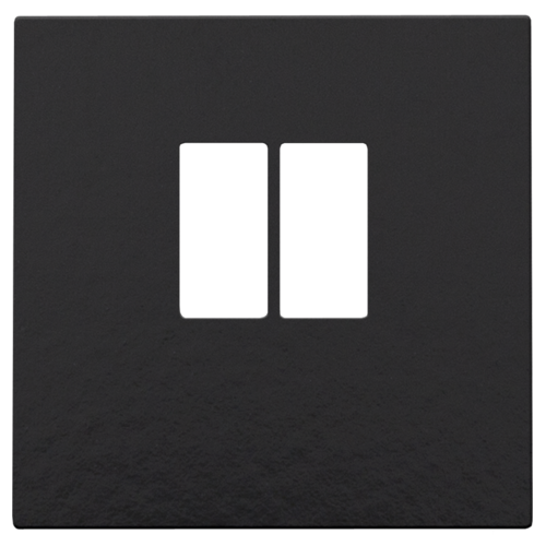 Afwerkingsset voor enkelvoudige luidsprekeraansluiting, piano black coated