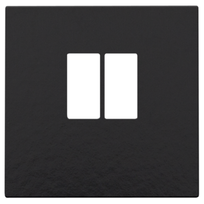 Afwerkingsset voor enkelvoudige luidsprekeraansluiting, piano black coated