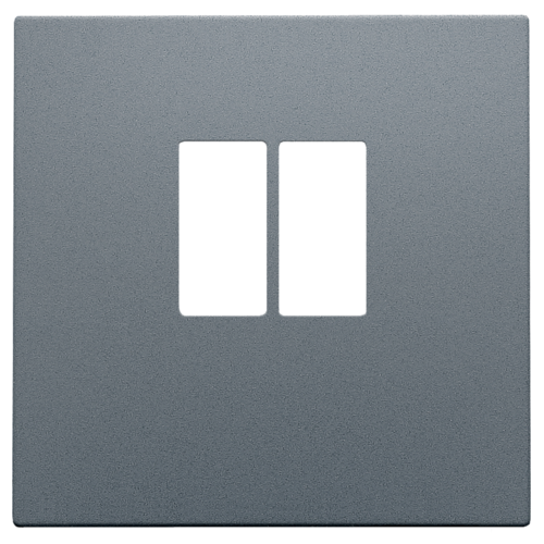 Afwerkingsset voor enkelvoudige luidsprekeraansluiting, blue grey coated