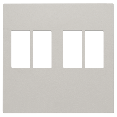 Afwerkingsset voor tweevoudige luidsprekeraansluiting, light grey