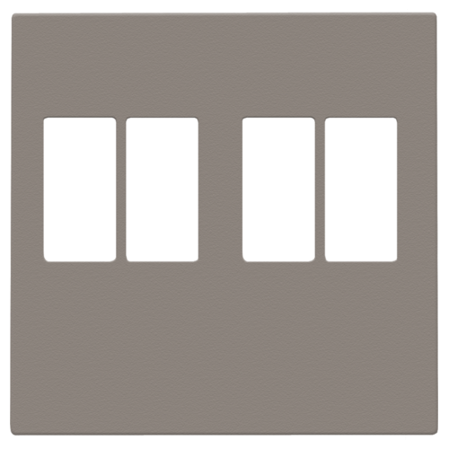 Afwerkingsset voor tweevoudige luidsprekeraansluiting, greige (104-69701)