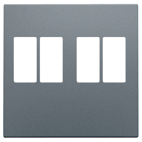 Afwerkingsset voor tweevoudige luidsprekeraansluiting, blue grey coated