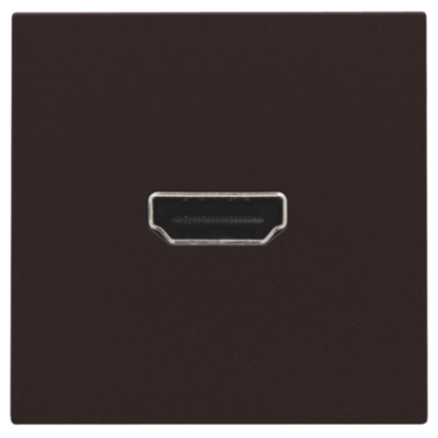 Afwerkingsset met HDMI-naar-HDMI-aansluiting, dark brown coated
