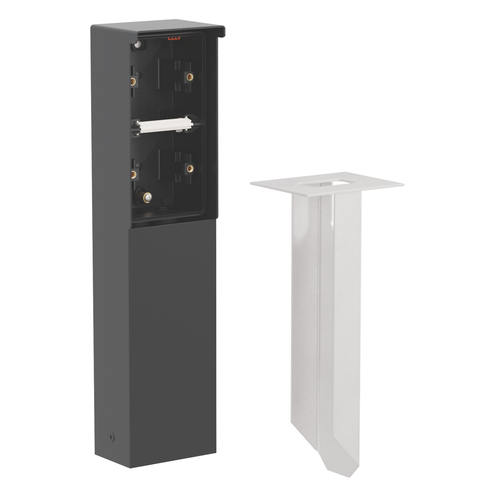 Niko - Spuitwaterdichte tuinpaal met grondpin voor twee Niko Hydro functies, black