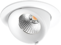 LED Richtspot Orion Mini 12W 3000K CRI>95 38D 740lm Wit Ø95 F - G Ø80 - Dimbaar