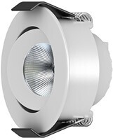 Interlight LED Inbouwspot Stella IP44 Rond Kantelbaar 4W 3000K CRI>95 45D 235lm Wit Ø50 Buitenmaat - Gatmaat Ø44 - Dimbaar