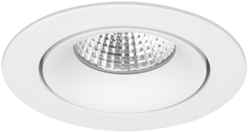 LED Inbouwspot Luna IP44 Rond 13W 2700K CRI>90 38D 700lm Wit Ø95 Buitenmaat - Gatmaat Ø83 - Dimbaar