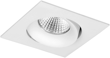 LED Inbouwspot Luna IP44 Vierkant 13W 2700K CRI>90 38D 700lm Wit Ø95x95 Buitenmaat - Gatmaat Ø83 - Dimbaar